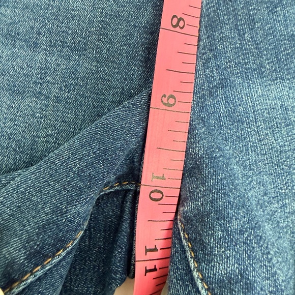 7 For All Mankind Mid Roll Denim Shorts - Picture 7 of 9